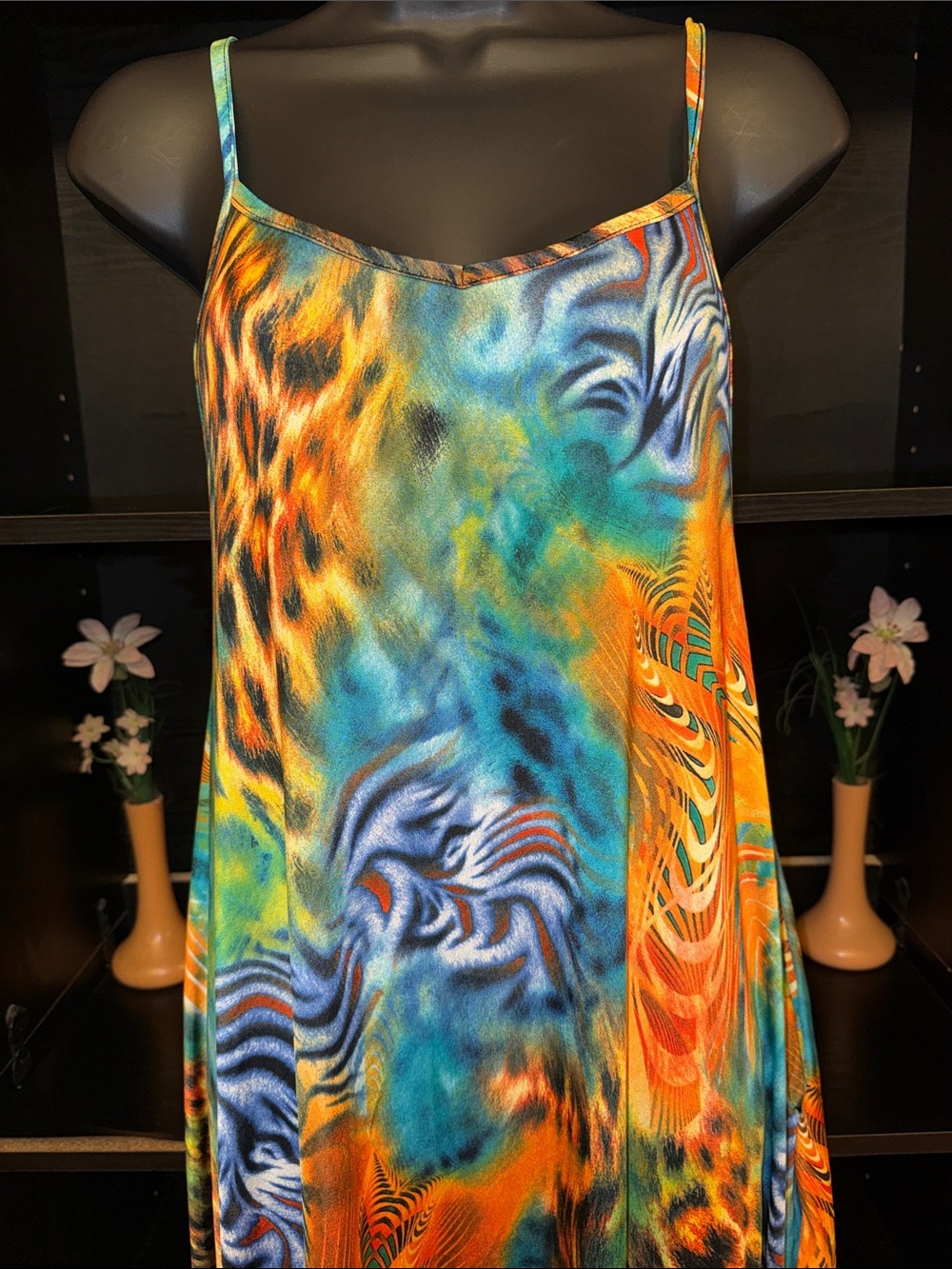 Tropical Multicolor Maxi Skirt by